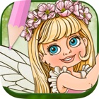 Fairies Coloring Book - Paint princesses tales