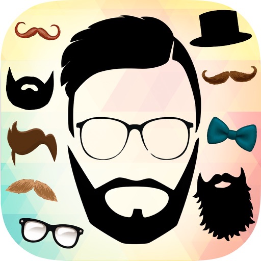 Hipster stickers for photos. icon