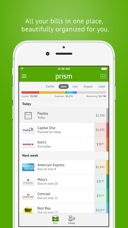 Prism Bills: Pay, Track, Organize & Remember Bills screenshot-0
