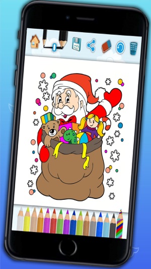 Draws to paint Xmas - Christmas coloring book for children w(圖4)-速報App