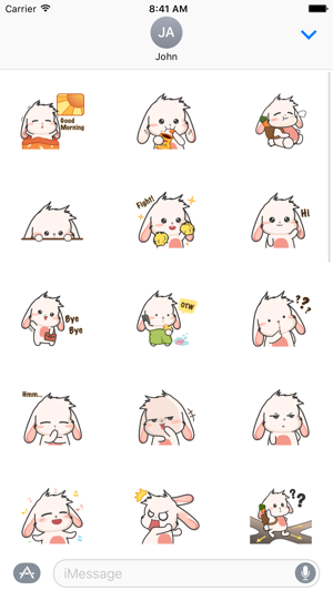 Rabbit Cute Sticker(圖1)-速報App