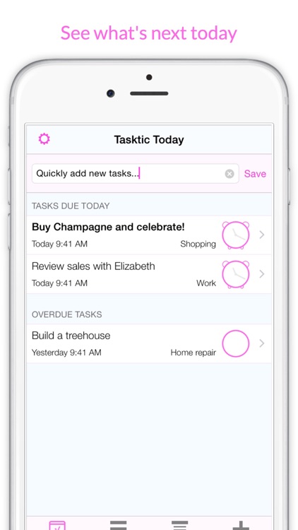 Tasktic - manage your tasks, not a task manager