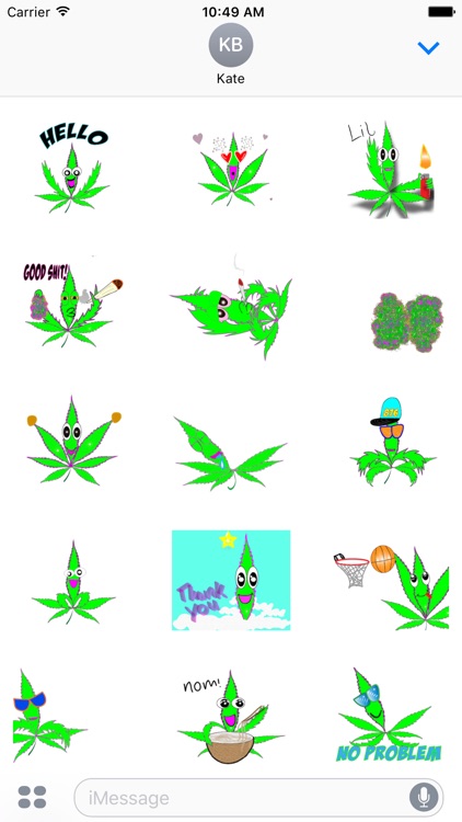 Geafus 420 Animated  Weed Emoji