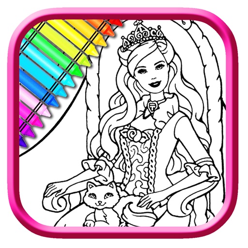 Miss Beauty Queen Coloring Book Game Free For Kids iOS App