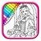 Miss Beauty Queen Coloring Book Game Free For Kids