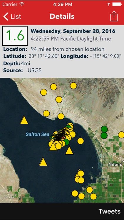Earthquake Lite - Realtime Tracking App