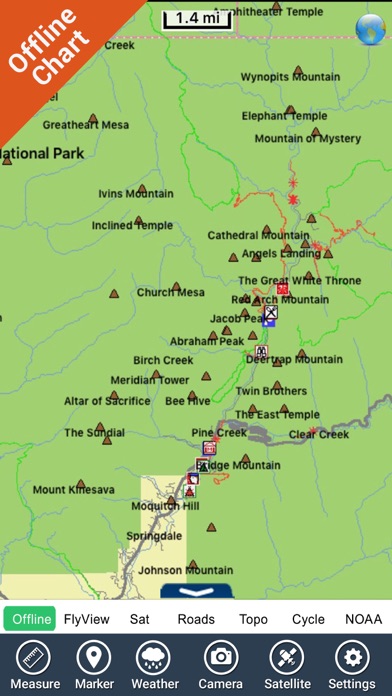 Zion National Park - GPS Map Navigator screenshot 3