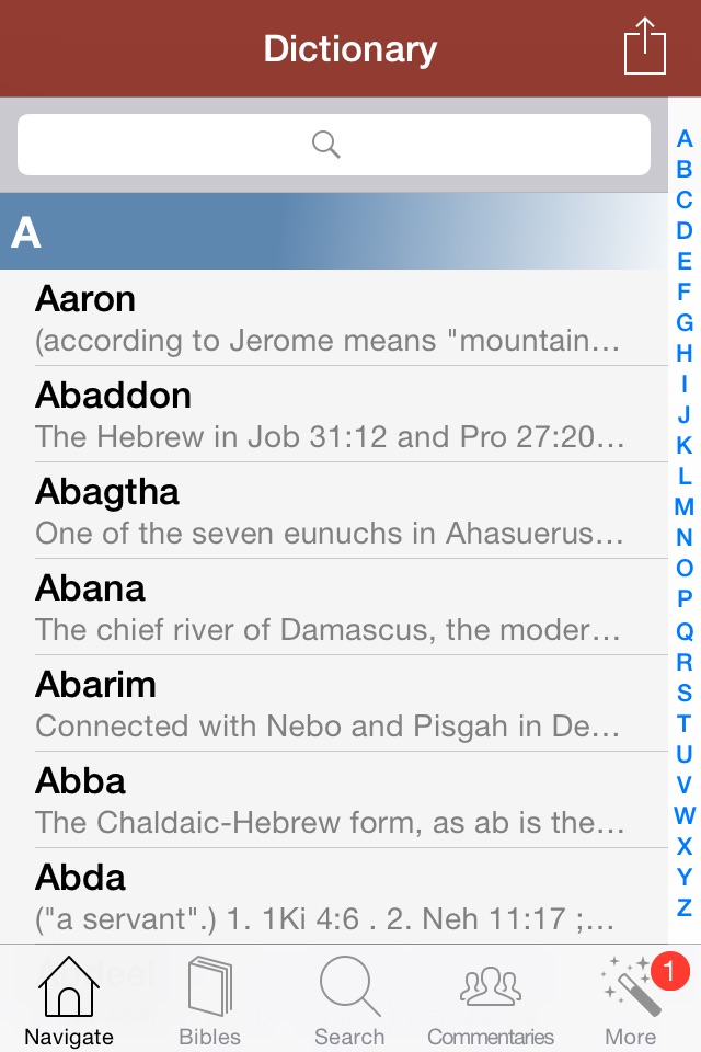 4001 Bible Dictionary! screenshot 2