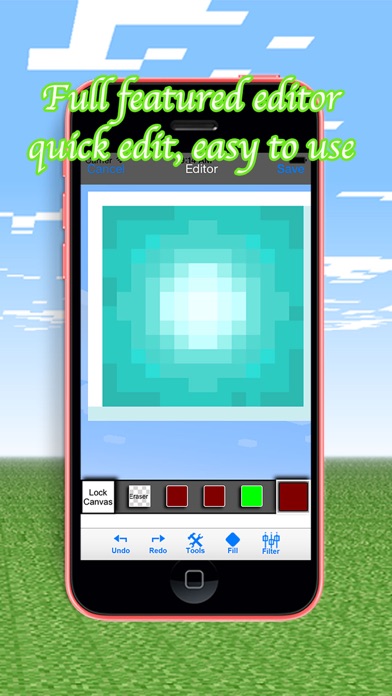 How to cancel & delete PE Resource Texture Packs for Minecraft Pocket from iphone & ipad 1