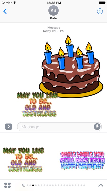 Birthday funny stickers for iMessage screenshot-4