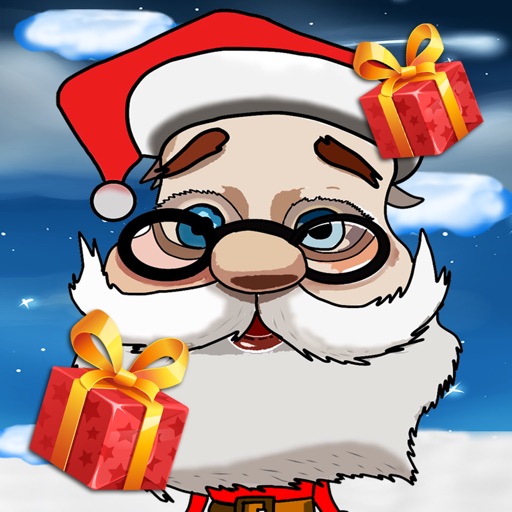 Santa Claus Jump Game Collect Gifts to Child on Christmas