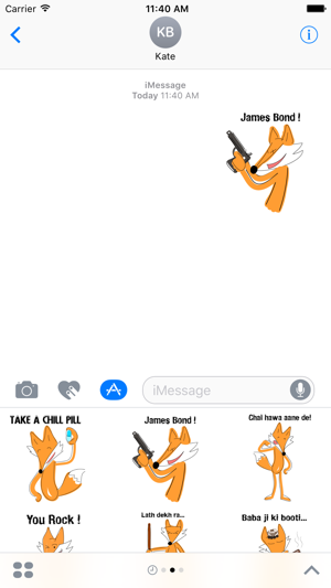 Fox Expressions friendship Indian desi stickers(圖3)-速報App