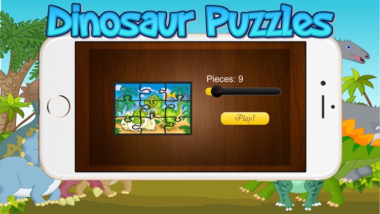 Dinosaur Jigsaw Puzzle Kids 7 to 2 years Old Games