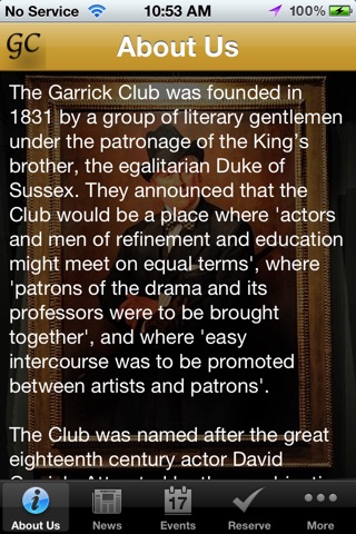The Garrick Club screenshot 2