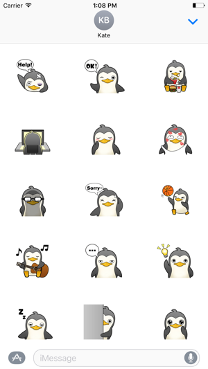 Penguin Cute Sticker(圖1)-速報App