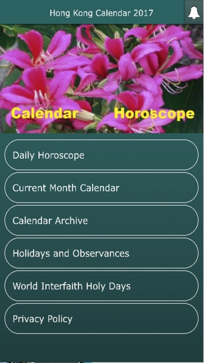 Hong Kong Calendar 2017 with Daily Horoscope