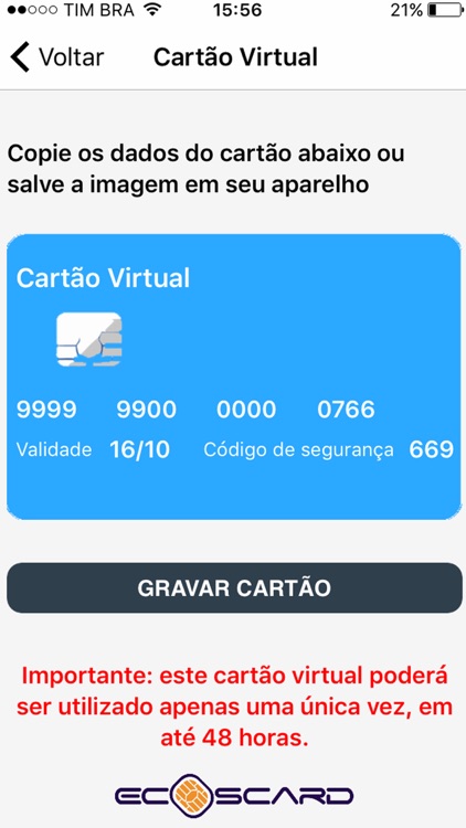 EMV Cartão Virtual screenshot-3