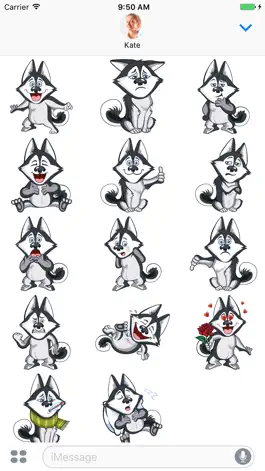 Game screenshot Husky - Stickers for iMessage hack