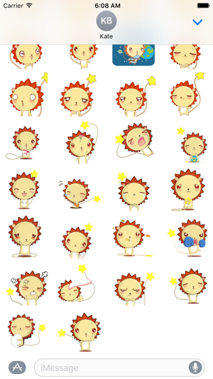 Lovely Star Lion - Animated Stickers And Emoticons(圖3)-速報App