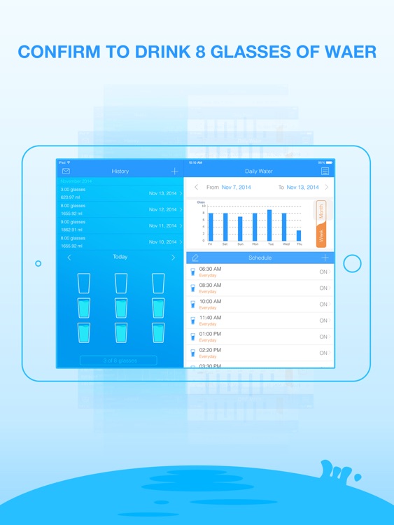 Daily Water Pro for iPad