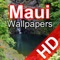 Enjoy 100 scenic images of Maui island with a familiar and easy to use interface