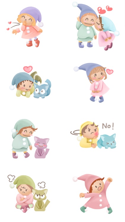 Pommin and the Kitty Gang Stickers for Messages screenshot-1