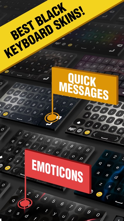 Black Keyboard Skins - Custom Keyboards Themes