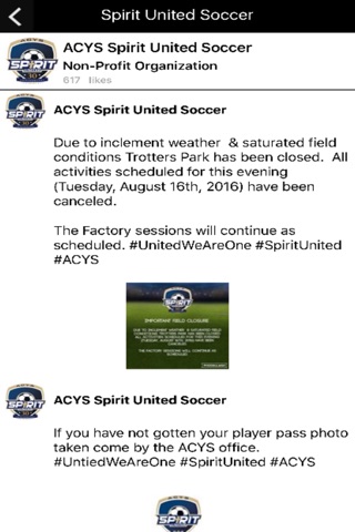 Spirit United Soccer screenshot 3