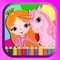 The Pony and Princess Fairy Tale Coloring Book Collection, Pony & Princess of cute pictures