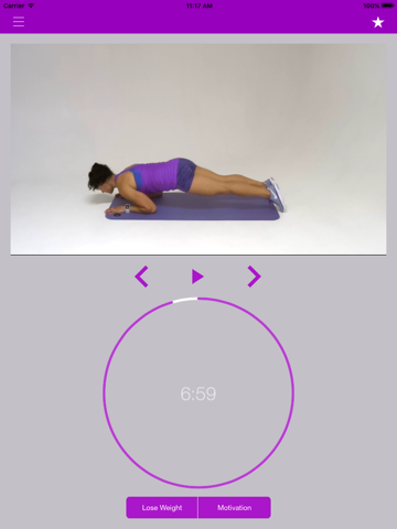 Plank Exercise Challenge and Flat Belly Workout screenshot 3