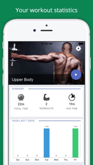 Upper Body Challenge Workout with dumbbells PRO(圖1)-速報App