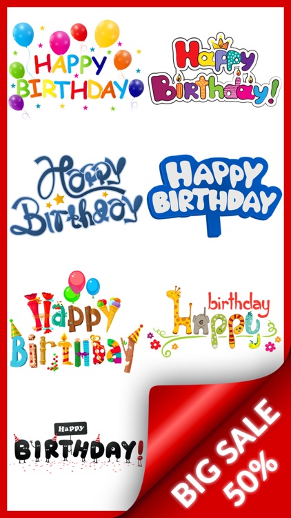 Birthday Wishes Stickers! screenshot-3