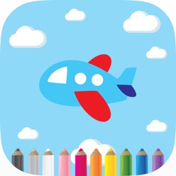 Airplane Coloring Book For Kids Learning