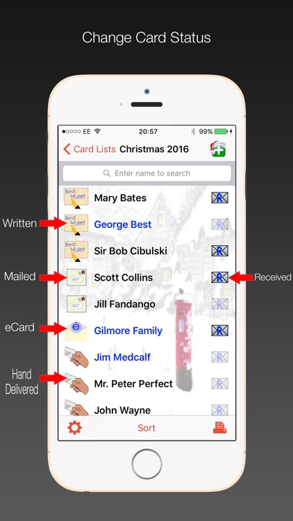 myCardLists Christmas Card Address Label Printing