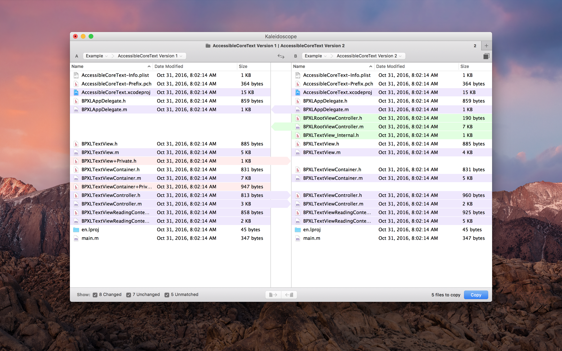 Kaleidoscope 3.5.2073 Mac 破解版 Mac上强大的图片和文本比较工具
