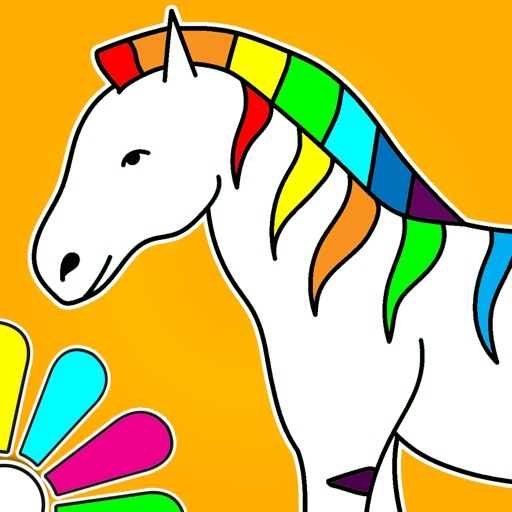 Coloring book for boys & gils. Free coloring pages Icon