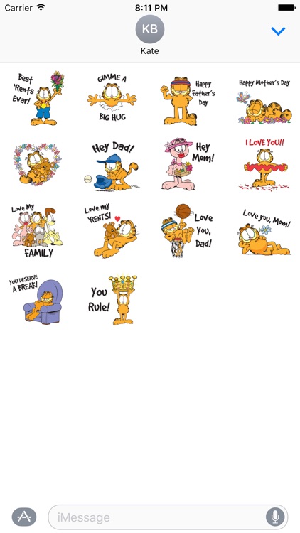 Garfield's Family Funfest Stickers