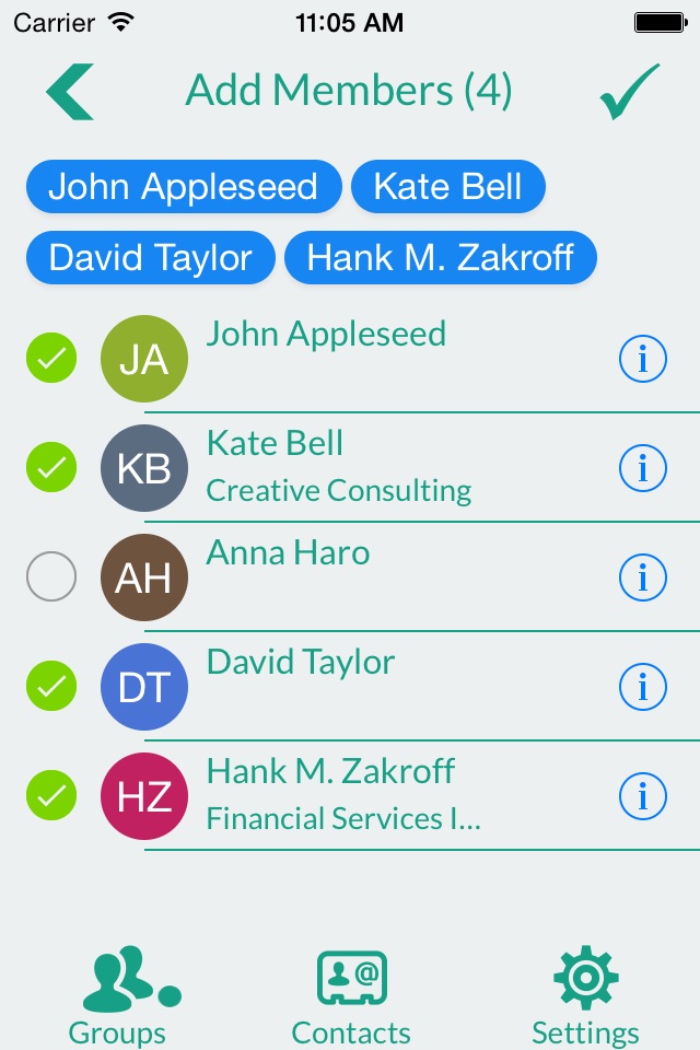 Group Contacts And Messaging screenshot 2