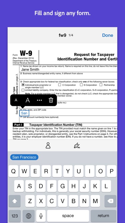 Adobe Fill & Sign – Easy PDF form filler