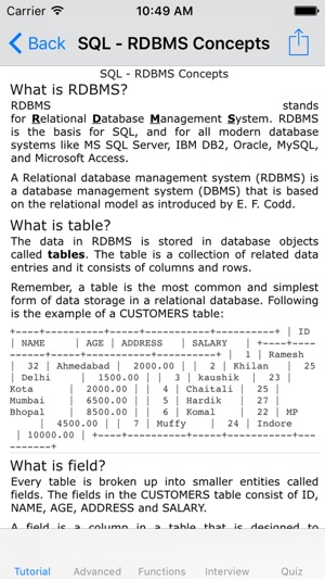 Learn SQL-tutorial|Advanced|Interview|Quiz|Manual(圖4)-速報App