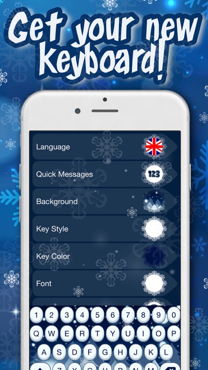 Winter Keyboard Theme – Frozen Skins, Emoji & Font