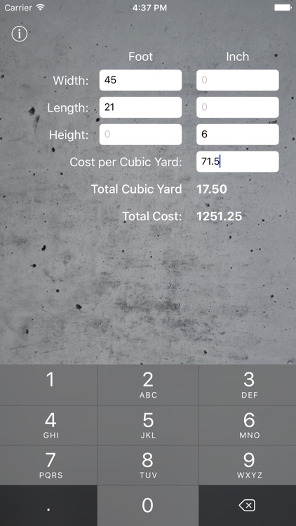 Concrete Calculate