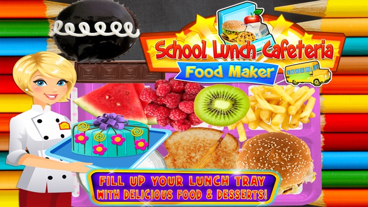 School Lunch Cafeteria Food Maker - Cooking Games