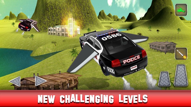 Flying Police Car: Flight Simulator 2016 Car Chase(圖1)-速報App