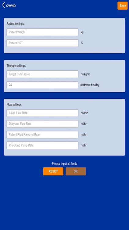 CRRT Dose Calculator