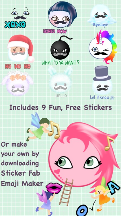 Sticker Fab Free Sample Moustaches for November
