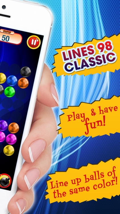 Line 98 Classic – Make A Row Of 4 Or More Balls Of The Same Color By Match.ing Them