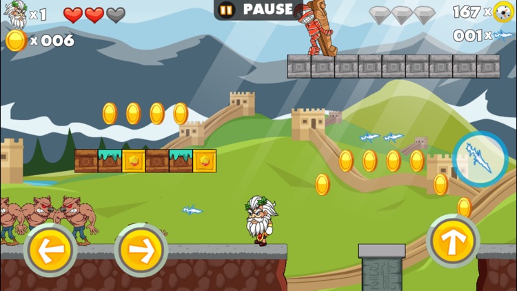 Great Zeus Free Super Fun Jump & Run Games screenshot-3