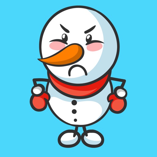 Christmas Hand-Drawn Snowman Stickers Icon