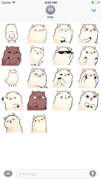 Cute Alpaca - Animated Stickers And Emoticons